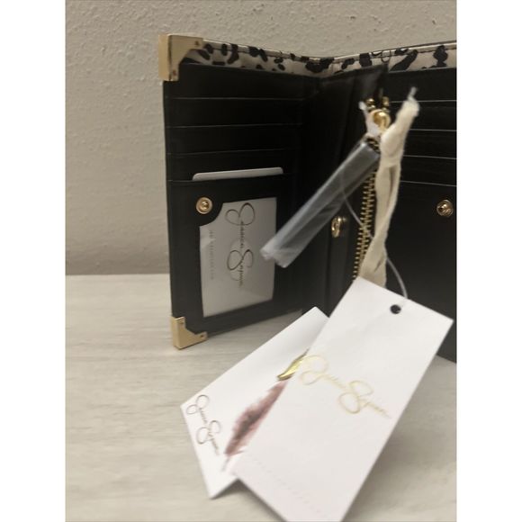 Jessica Simpson Small Fran Center Divider Wallet Color Meteorite/Black NEW - Picture 11 of 15